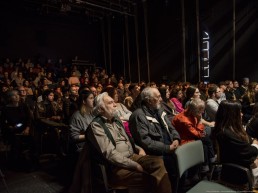 Jerôme Maekelbergh y José Luis Ferrera entre el público asistente.