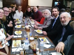 Almuerzo de confraternización con los invitados a las III Jornadas de Escenografía.