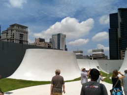 Visita National Taichung Theater, el techo.