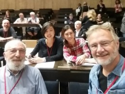 Wanjung Wei, Cynthia Chiang, Bert Determann y José Luis Ferrera en el Simposio PQ Porous Borders.