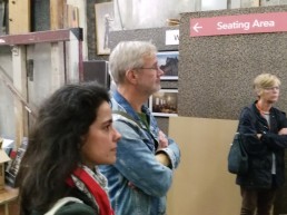 Visita teatro, Claudia Suárez Olivares y Bert Determann.