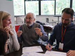 Simona Rybáková, José Luis Ferrera y Eufrasio Lucena.